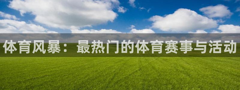 MK体育官网下载：体育风暴：最热门的体育赛事与活动